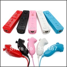 Via Singapore Post 5 colors Built in Motion Plus Remote and Nunchuck Controller for Nintendo Wii 100% compatible-in Consumer Electronics on Aliexpress.com