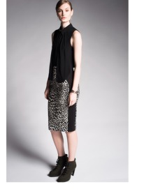 Animal Jacquard Pencil Skirt by Cue