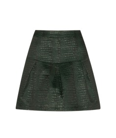 Croc Jacquard Tuck Mini Skirt by Cue