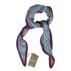 Gucci Diamond Shape Scarf Blue  Discount Women Designer Scarves Outlet | Como Milano