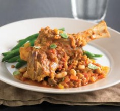 Braised lamb shanks with bean ragout | Australian Healthy Food Guide