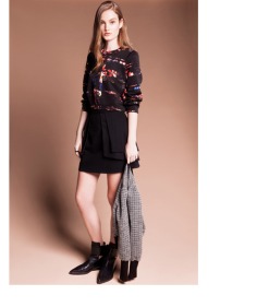 Pique Layered Peplum Skirt by Cue