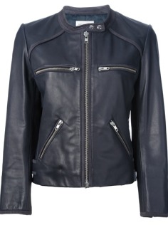 	Isabel Marant Étoile Cropped Leather Jacket - Eraldo - Farfetch.com
