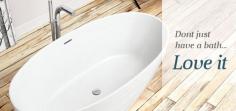 This modern FreeStanding Bath can free up more space in your bathroom