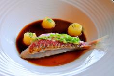 Red Mullet with Susquet (Catalan Seafood Stew) and Lard