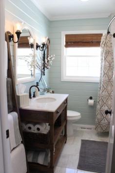 Benjamin Moore Palladian Blue Bathroom