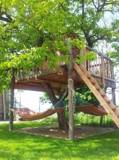Great backyard tree house.