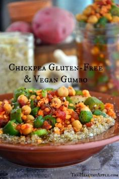 Gluten-Free and Vegan Chickpea Gumbo #glutenfree