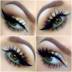 Love these new 'Iconic' lashes from House of Lashes!! I used all Sugarpill shadows for this, except for the brown in the crease which is Brown Down by MAC :)