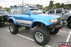 Lifted #blue Toyota Land Cruiser