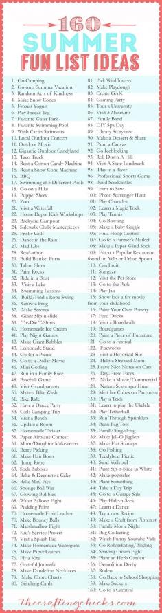160 summer fun ideas