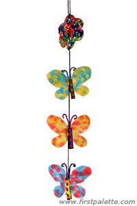 Coffee Filter Paper Butterfly Mobile craft tutorial!