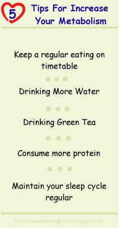 5 Tips For Increase Your Metabolism