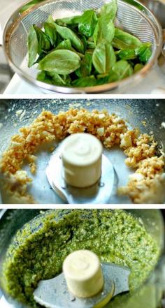 This easy Basic Basil Pesto is so perfect for pasta, pizzas, wraps, sandwiches, or just as a dip or spread.
