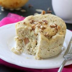 {GF, DF} Pear and Almond Mug Cake Recipe