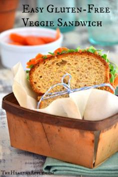 Easy Gluten-Free Veggie Sandwich #glutenfree