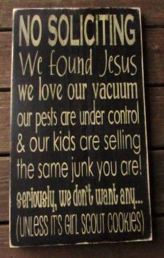 No soliciting, funny sign, wall hanging, humorous sign,Home decor, primitive home decor, country decor