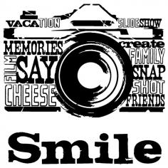 Love this Rubber Stamp from Inkadinkado | Camera - Clear Mini Stamp |@Inkadinkado