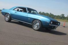 #Blue 1969 Chevrolet Camaro at the 2012 #HRPT