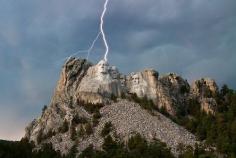 Storm at Mt. Rushmore.