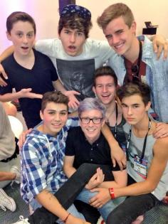 Jc Caylen, Tyler Oakley, Kian Lawley (future husband), Sam Pottorff, Trever Moran, Connor Franta, and Ricky Dillon. Best people!