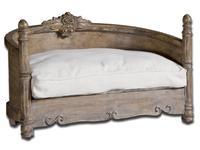 Pet bed...DIY from one of those rounded back chairs?