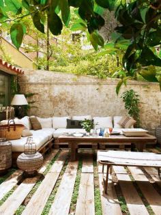 wood plank patio