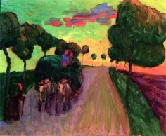 Study of a Hay Wagon Gabrielle Münter - 1908
