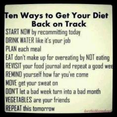 Ten Ways to Get Your Diet Back on Track