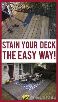 How to stain a wood deck
