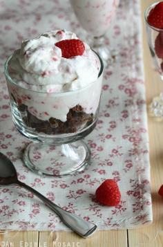 Chocolate Raspberry Fool Recipe, a great summer dessert incorporating #chocolate and fresh berries!