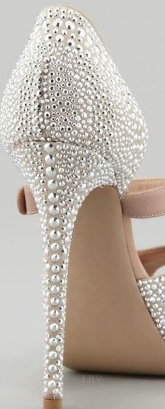 Valentino Silver Studded Wedding Shoes | LBV ♥✤