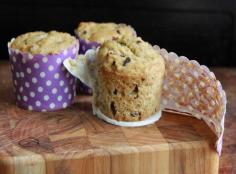 Applesauce and Cocoa Nib Muffins: fabulous muffins with none of the bad stuff you're trying to avoid.