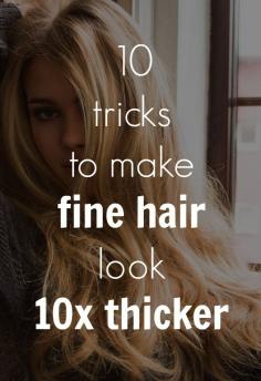 Make fine hair look thicker with these tricks