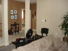 earthtone paint colors for laundry room | Two story Family Room with Earth Tones - Living Room Designs ...