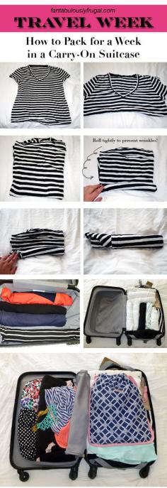 How to Pack for a Week in a Carry-On Suitcase