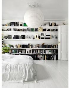 White wood floors #home #decorating #interiors #bedroom #chandelier #minimal #modern #bed #white #refined #clean #fresh