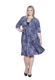 Sealed With A Kiss Designs Plus Size Chantilly Tunic Dress - Sealed With A Kiss Designs Plus Size Chantilly Tunic Dress    Elbow-length sleevesMandarin-style collarKnee-length hemlineA-line skirtMade in USA  A plus size tunic dress based on our bests