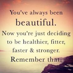 You've always been beautiful!!