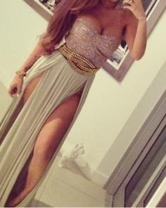 MAXI SKIRT WITH SLITS on The Hunt