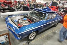 Blue #Chevelle SS drag car at the 2013 World of Wheels Show, Milwaukee