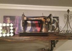 Antique sewing machine for the craft room