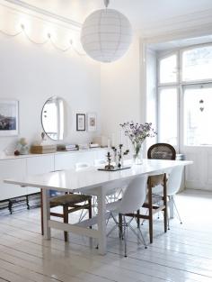 All white everything - #dining #design #interiordesign
