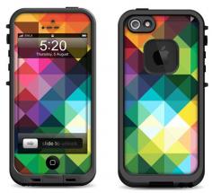 Lifeproof iPhone 5 Case Decal Skin Cover - Multi Color Geometric Pattern - Lifeproof iPhone 4 Case Decal on Etsy, $9.95