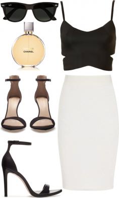 This outfit is so sexy and classy at the same time... Perfect for summer and a fun night out!