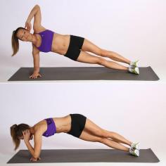 Circuit One: Elbow Plank With Twist