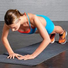 Hold this position for 20 seconds.  Works your triceps like no other - promise.