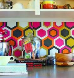 The Lovely Side: 6 Renter-Friendly Backsplash DIY Ideas