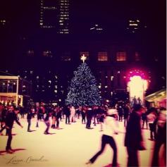 ice skating in bryant park in nyc