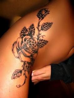 beautiful rose tattoo